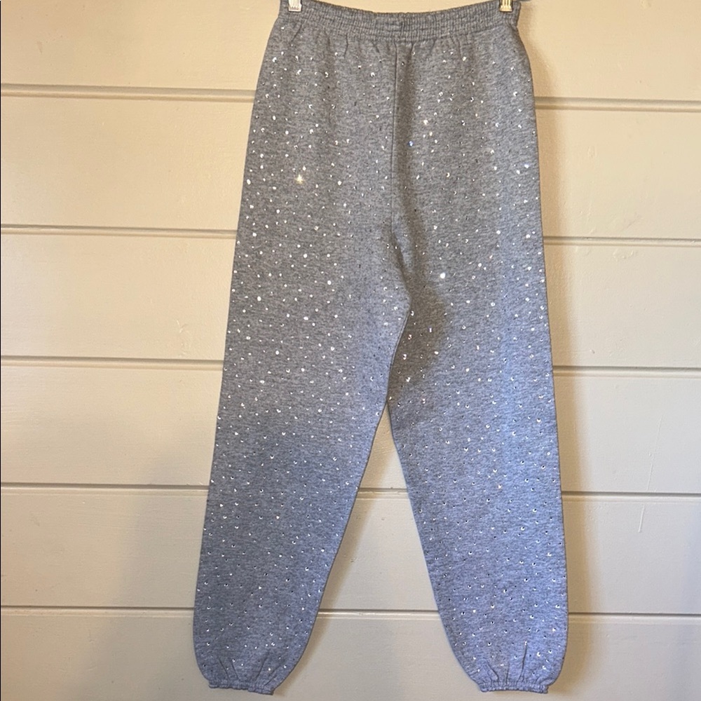 Youth Bedazzled Rhinestone Joggers – Size Large (Brand New, No Tags)